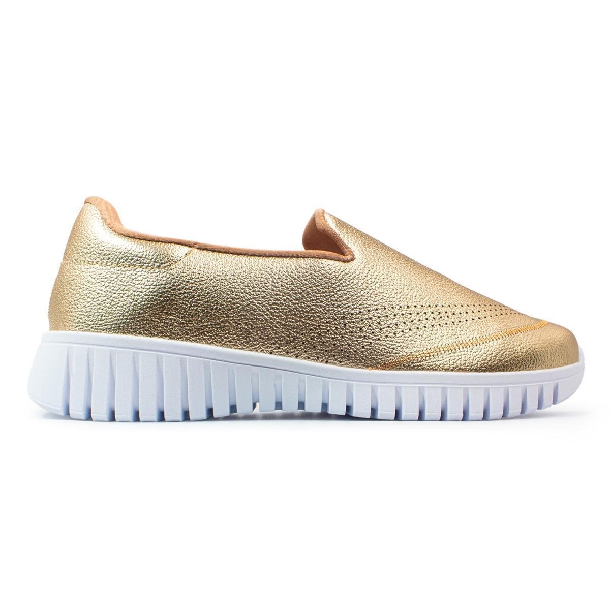 Tênis Usaflex Feminino Slip On Couro Casual AE22040 Zattini
