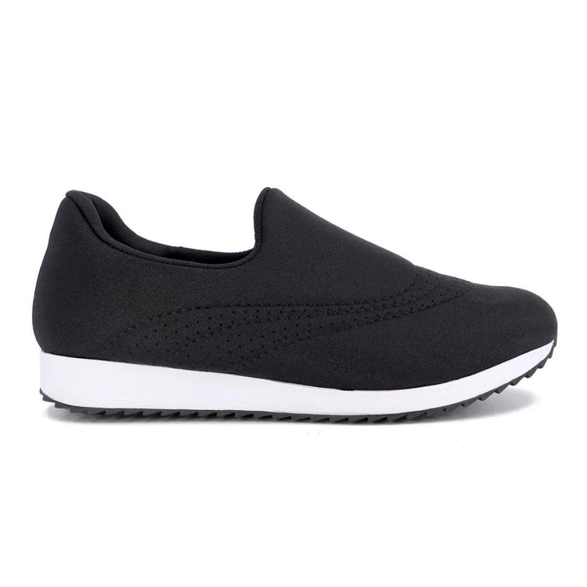 Tênis Usaflex Feminino Slip On Elastano Básico Casual AJ3611 Zattini