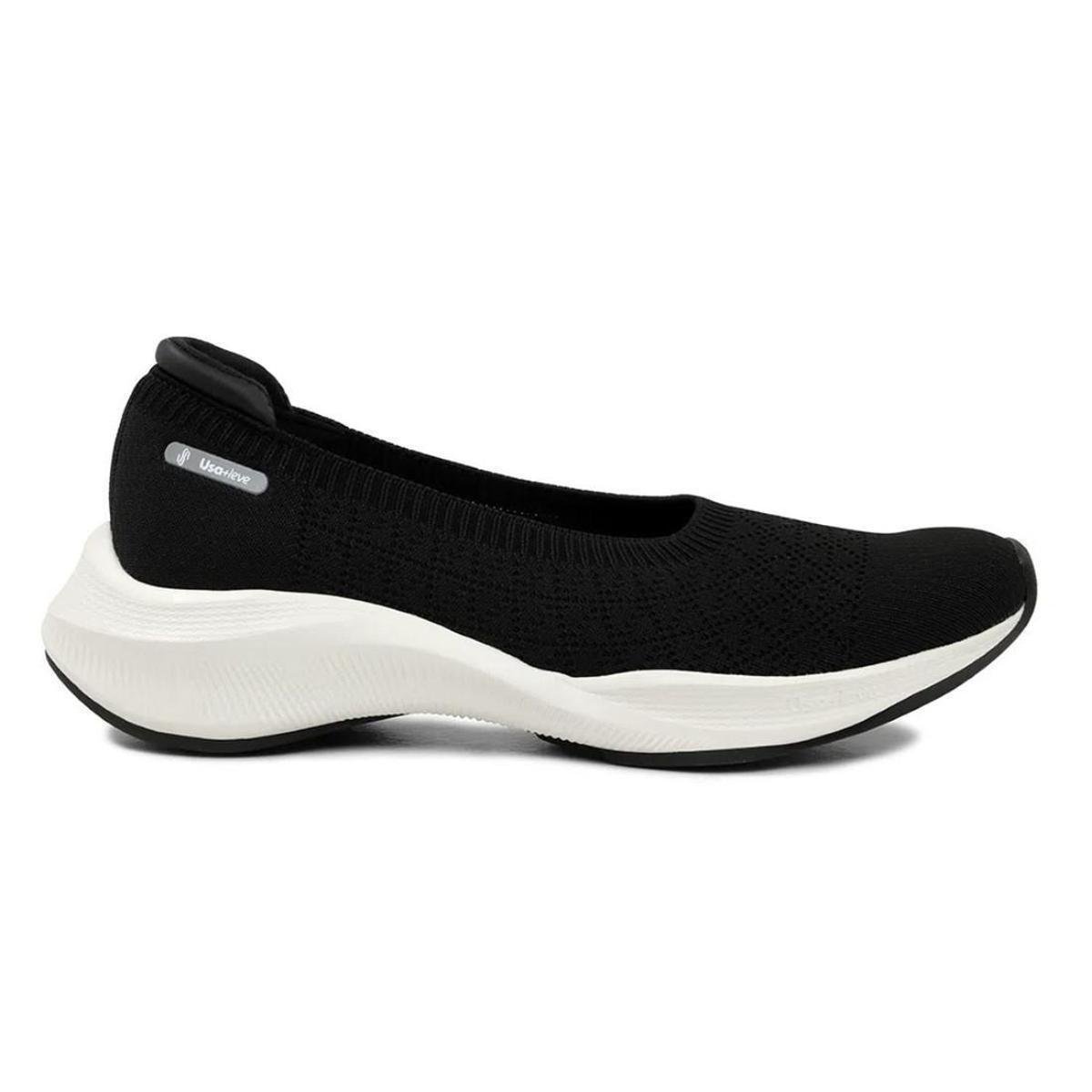 Tênis Usaflex Feminino Slip On Tricot AG4503 - Preto+Branco é ruim? Tênis Usaflex Feminino Slip On Tricot AG4503 - Preto+Branco é boa?