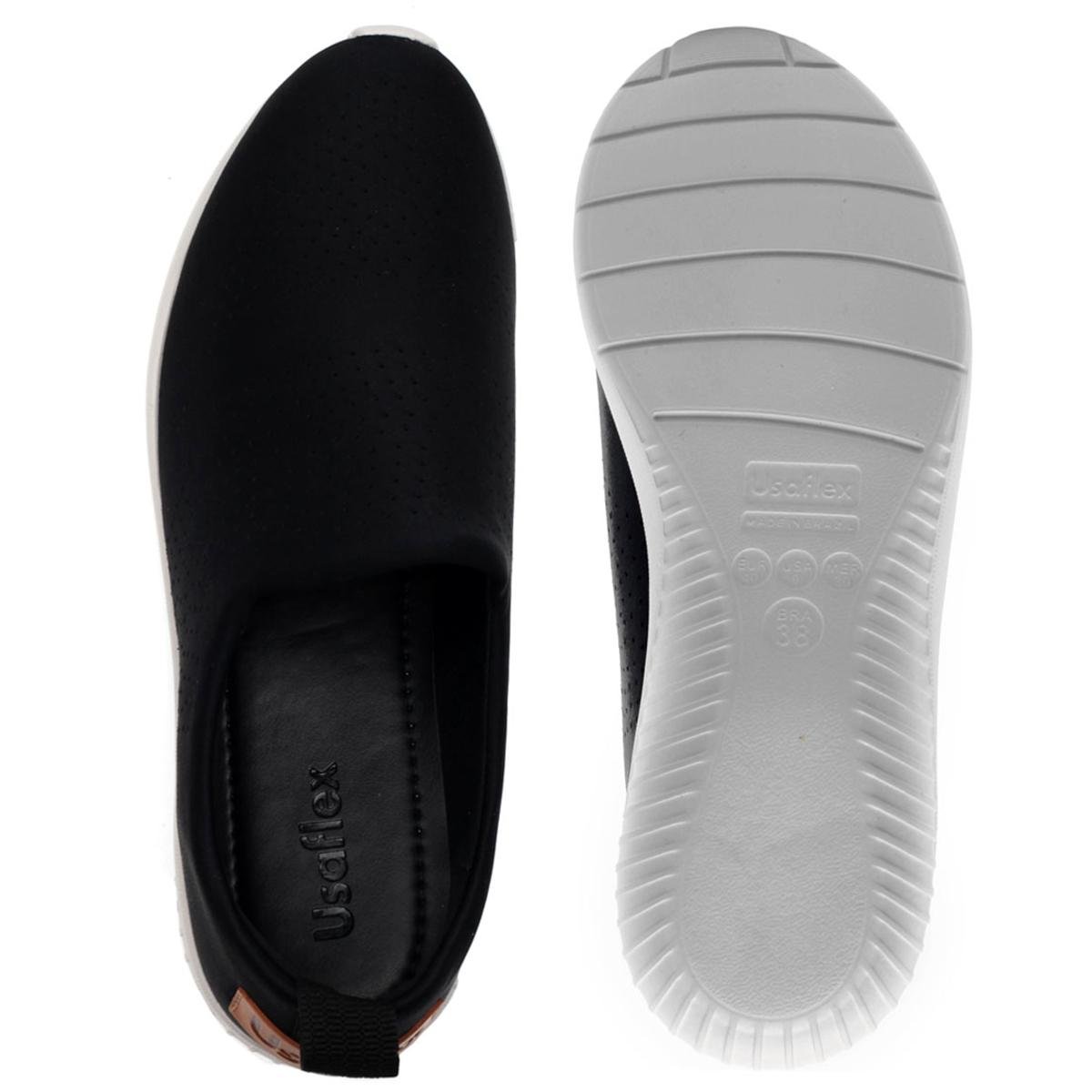 tênis usaflex perfuros preto