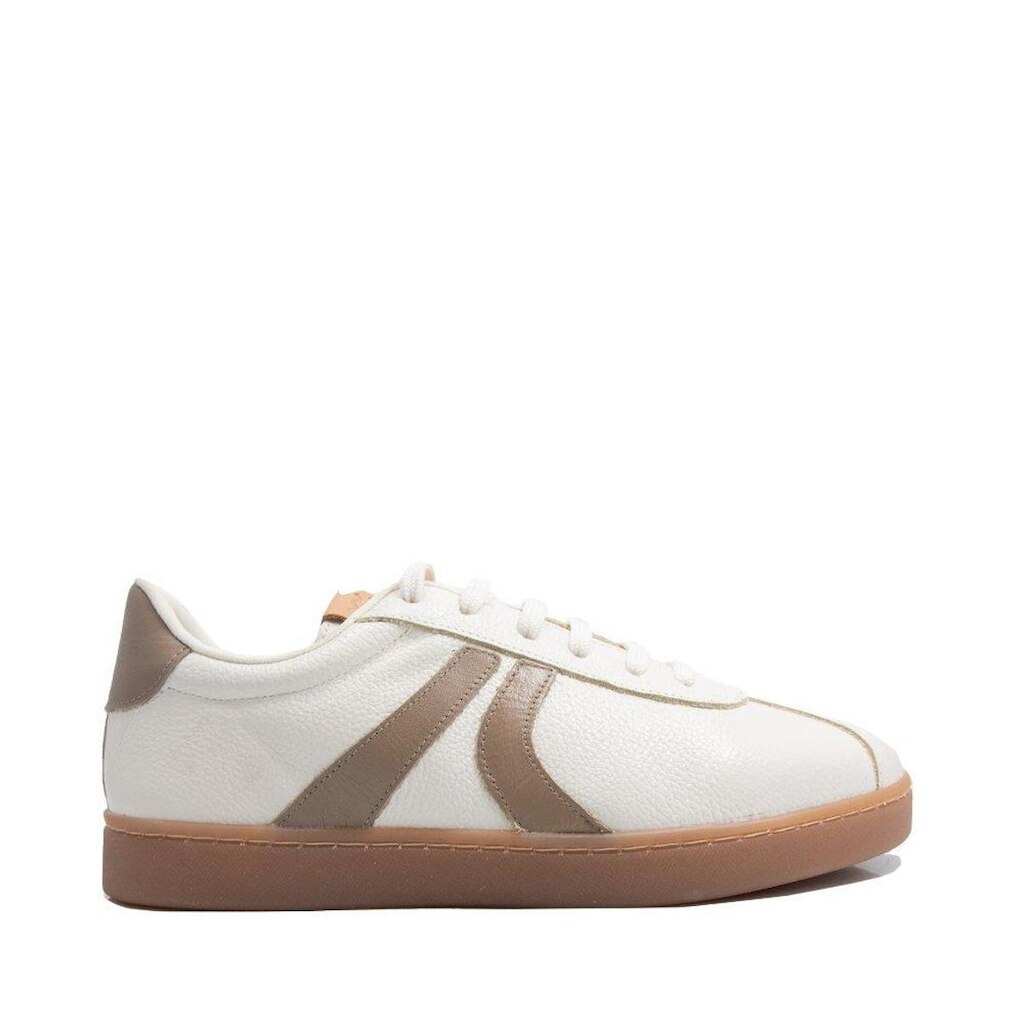 Tenis Via Comfort Couro Marfim