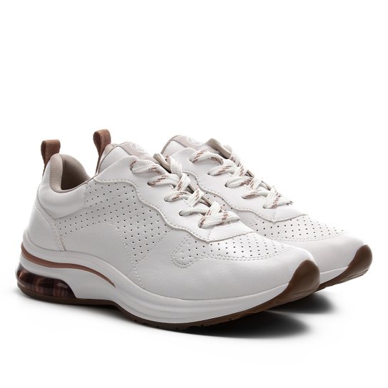 Tênis Via Marte Bolha Feminino - Branco+Nude