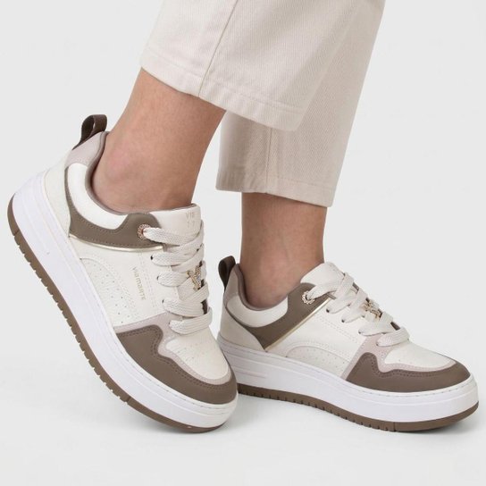 Tênis Via Marte Casual Detalhes Cravejados Feminino