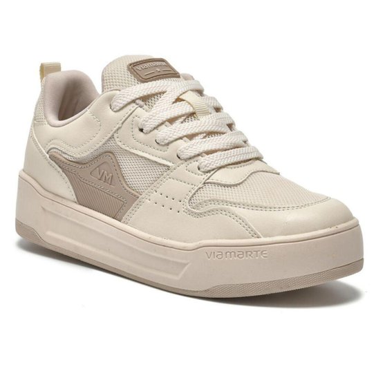 Tenis Via Marte Feminino Chunky Flatform Plataforma 307-001 Marfim