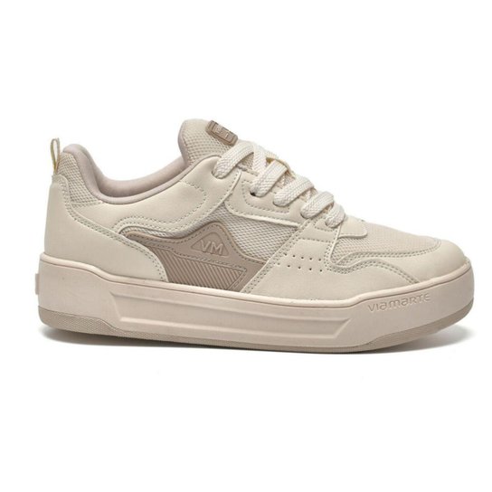 Tenis Via Marte Feminino Chunky Flatform Plataforma 307-001 Marfim