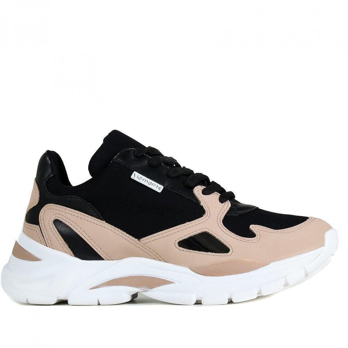 Tenis Via Marte Feminino - Preto+Nude | Zattini