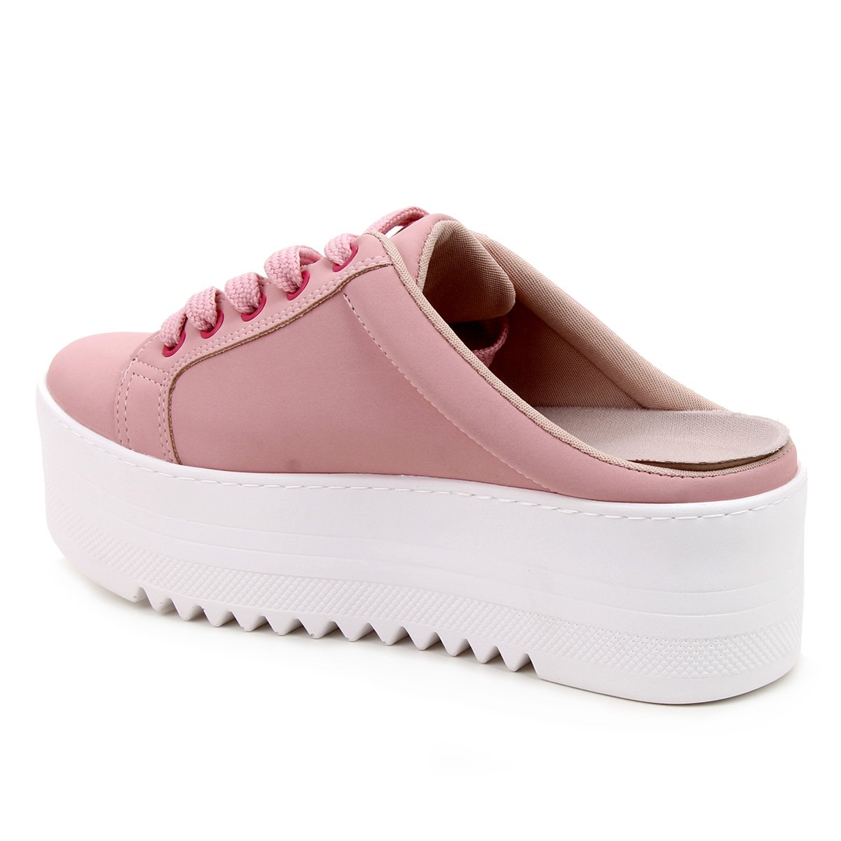 Tênis Via Marte Plataforma Solado Tratorado Feminino - Rosa | Zattini