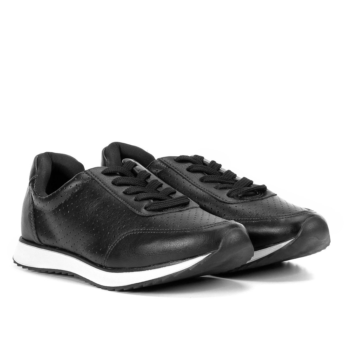 tênis via uno jogging perfuros feminino