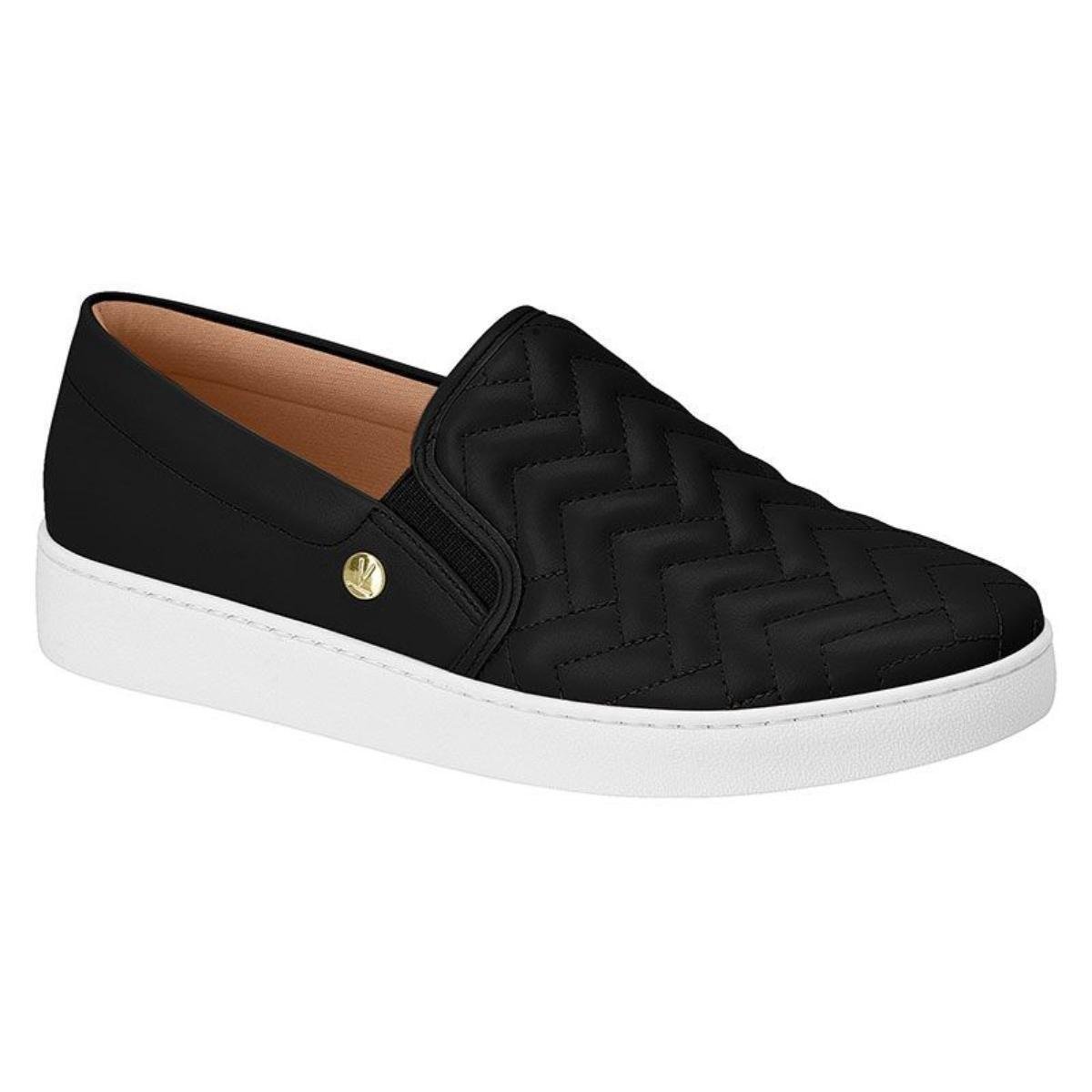 Tenis Vizzano 1214.1010 Slip On Feminino - Preto Menor preço em Tenis Vizzano 1214.1010 Slip On Feminino - Preto