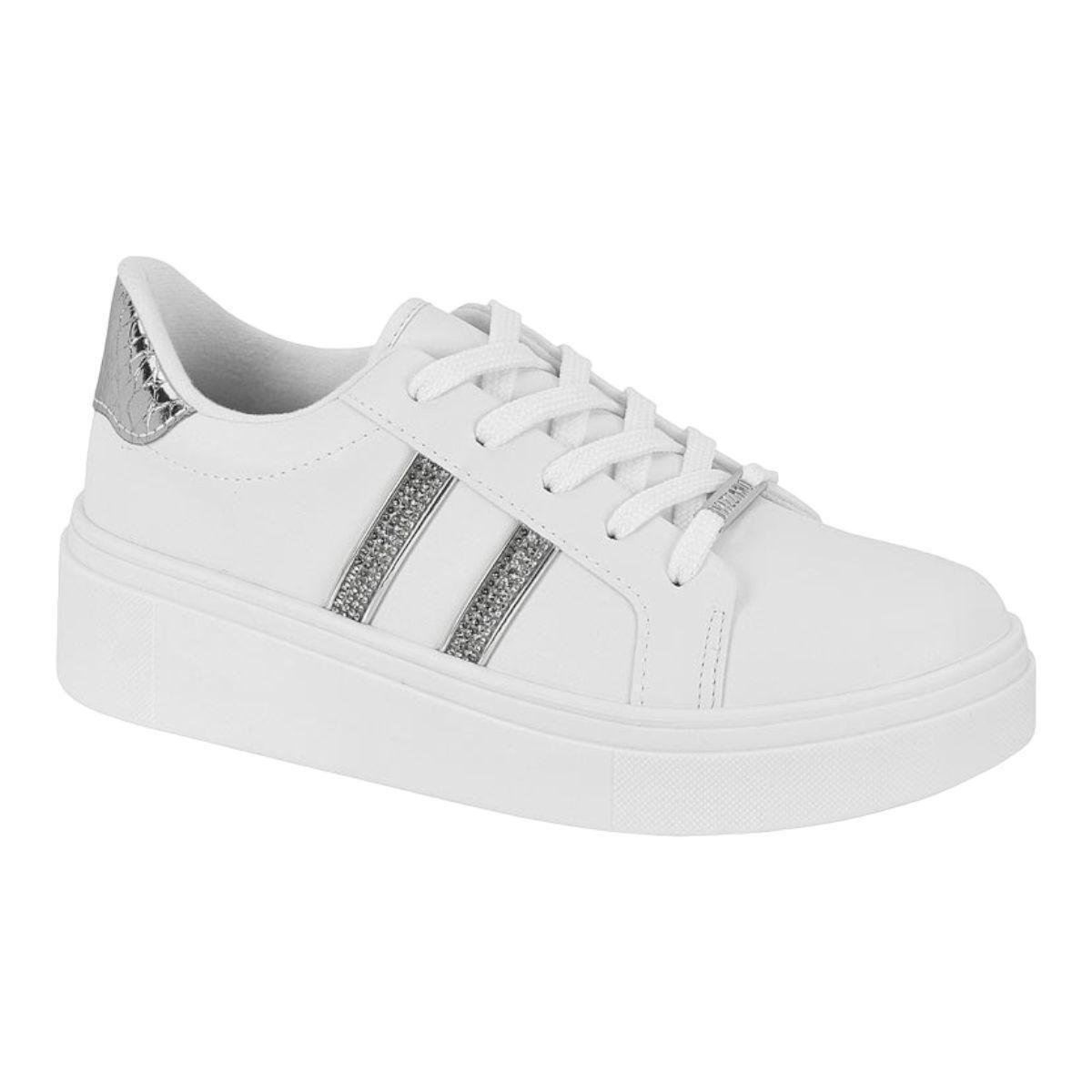 Tênis Vizzano Tenis Plataforma Alta Branco Flatform Tênis Vizzano