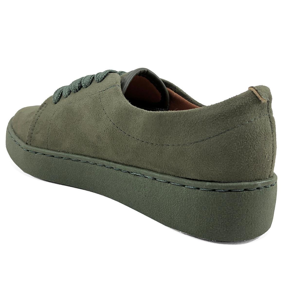 Tênis Vizzano Camurça Casual Cadarço Verde Militar 39 Zattini