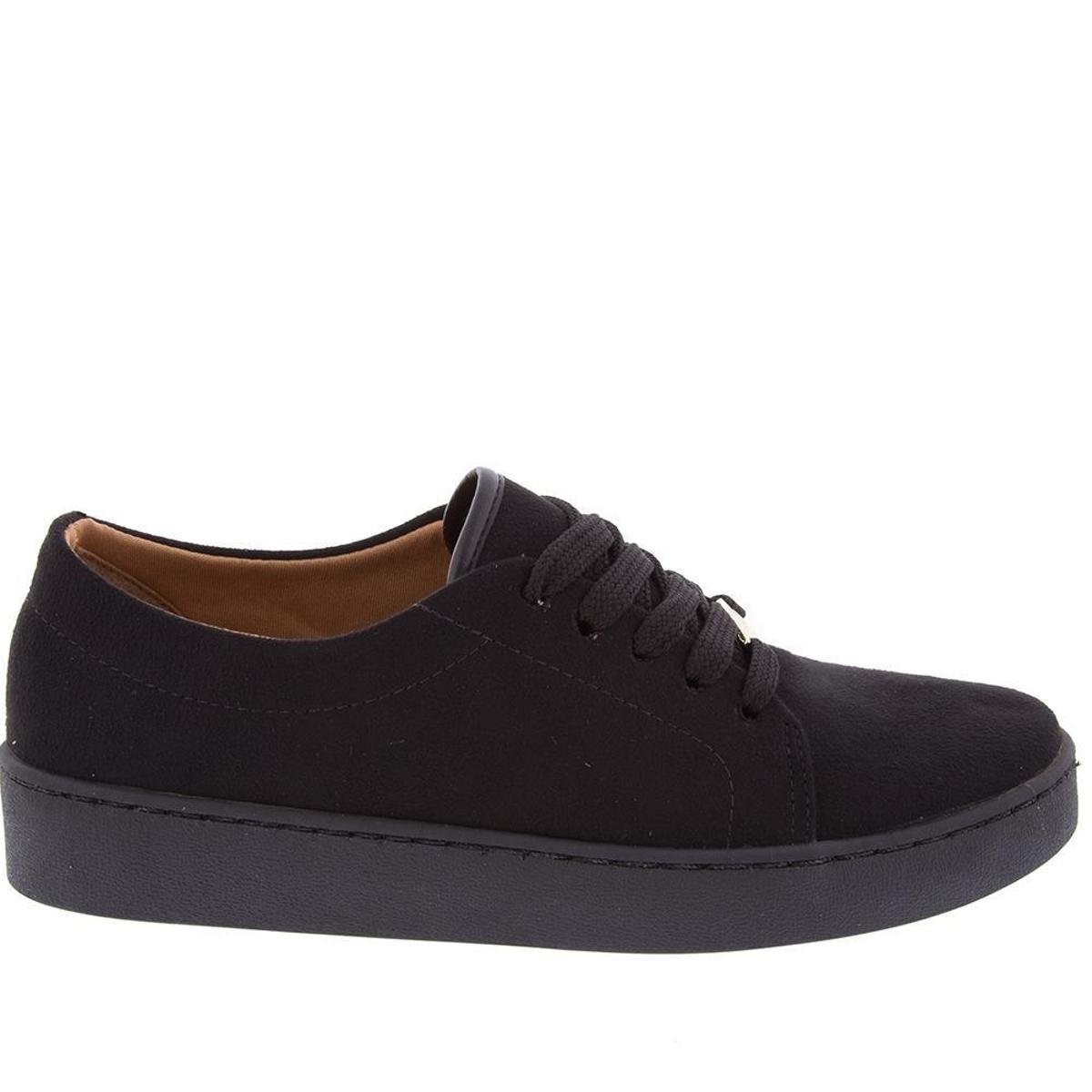 tenis de camurça feminino preto