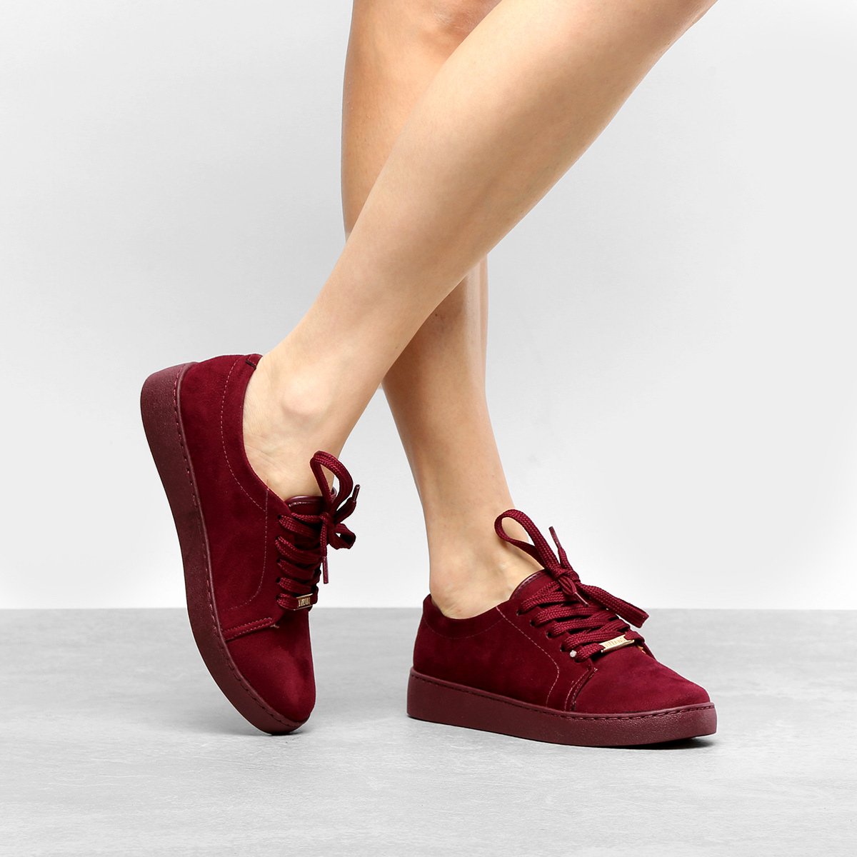 Tênis Vizzano Camurça Metal Feminino - Vinho | Zattini