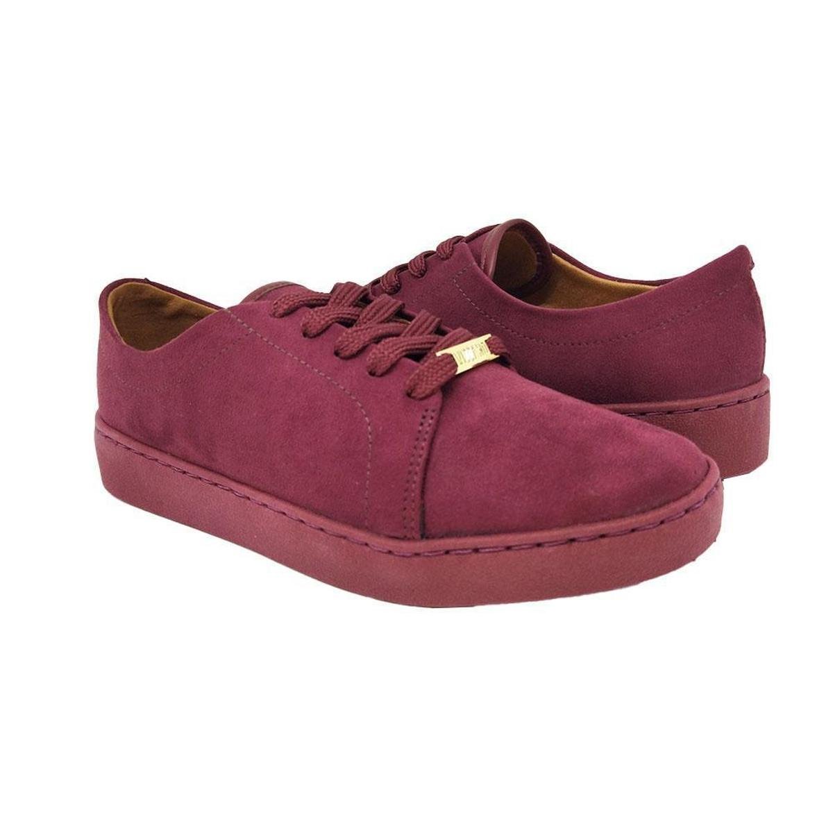Tenis Vinho Tenis Da Vizzano De Veludo Tenis Vizzano Vinho CamurÃ