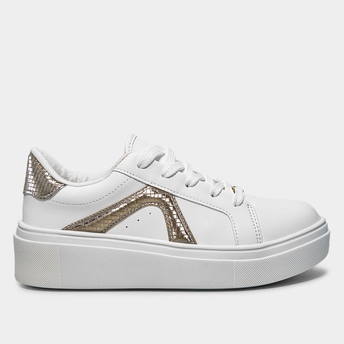 Tenis Vizzano Filete Dourado Compre Online Zattini