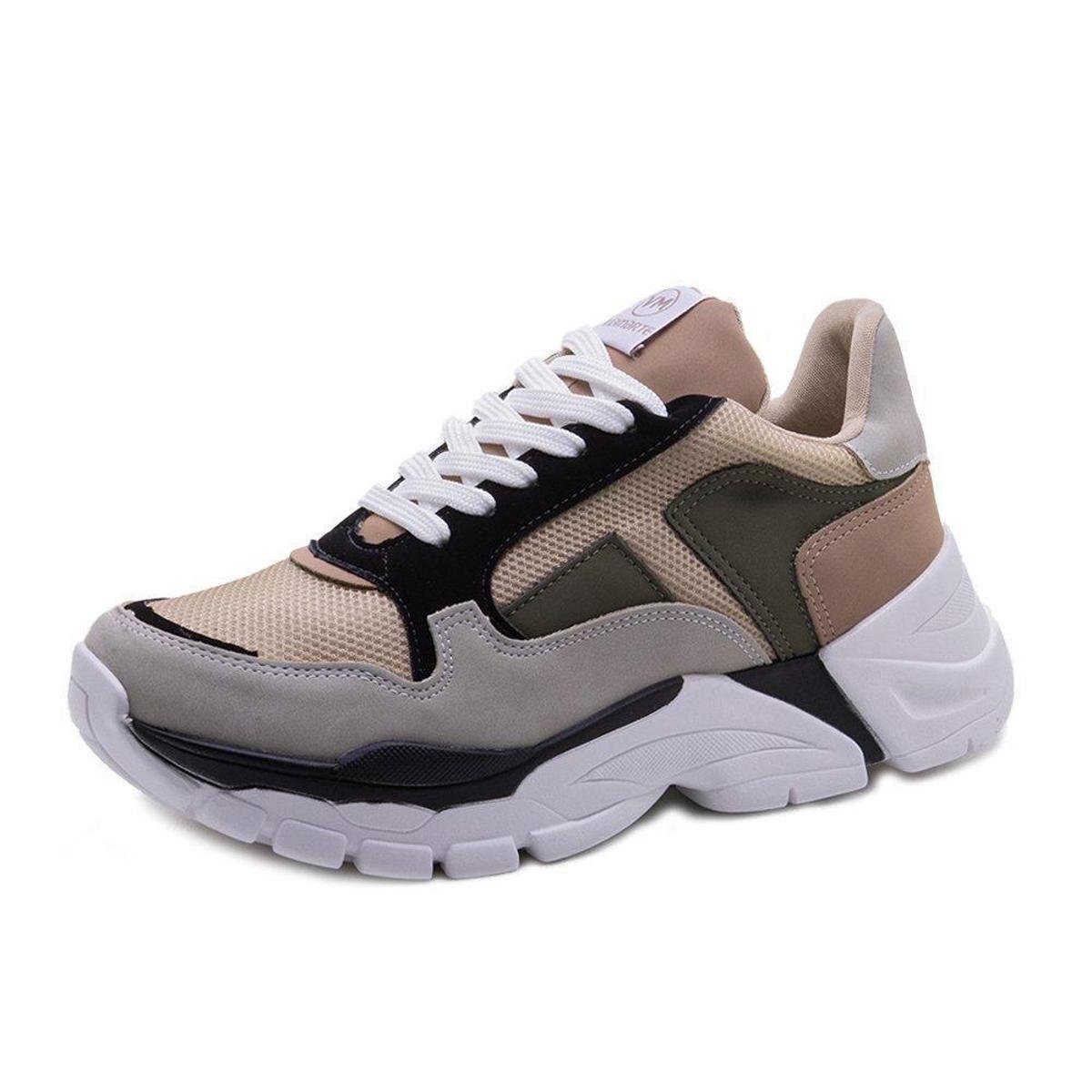 Tenis Vizzano Chuncky Via Marte Estiloso Sola Alta Feminino - Nude Menor preço em Tenis Vizzano Chuncky Via Marte Estiloso Sola Alta Feminino - Nude