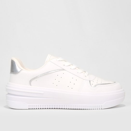 Tênis Feminino Vizzano Branco Tenis Metalizado Vizzano Tênis