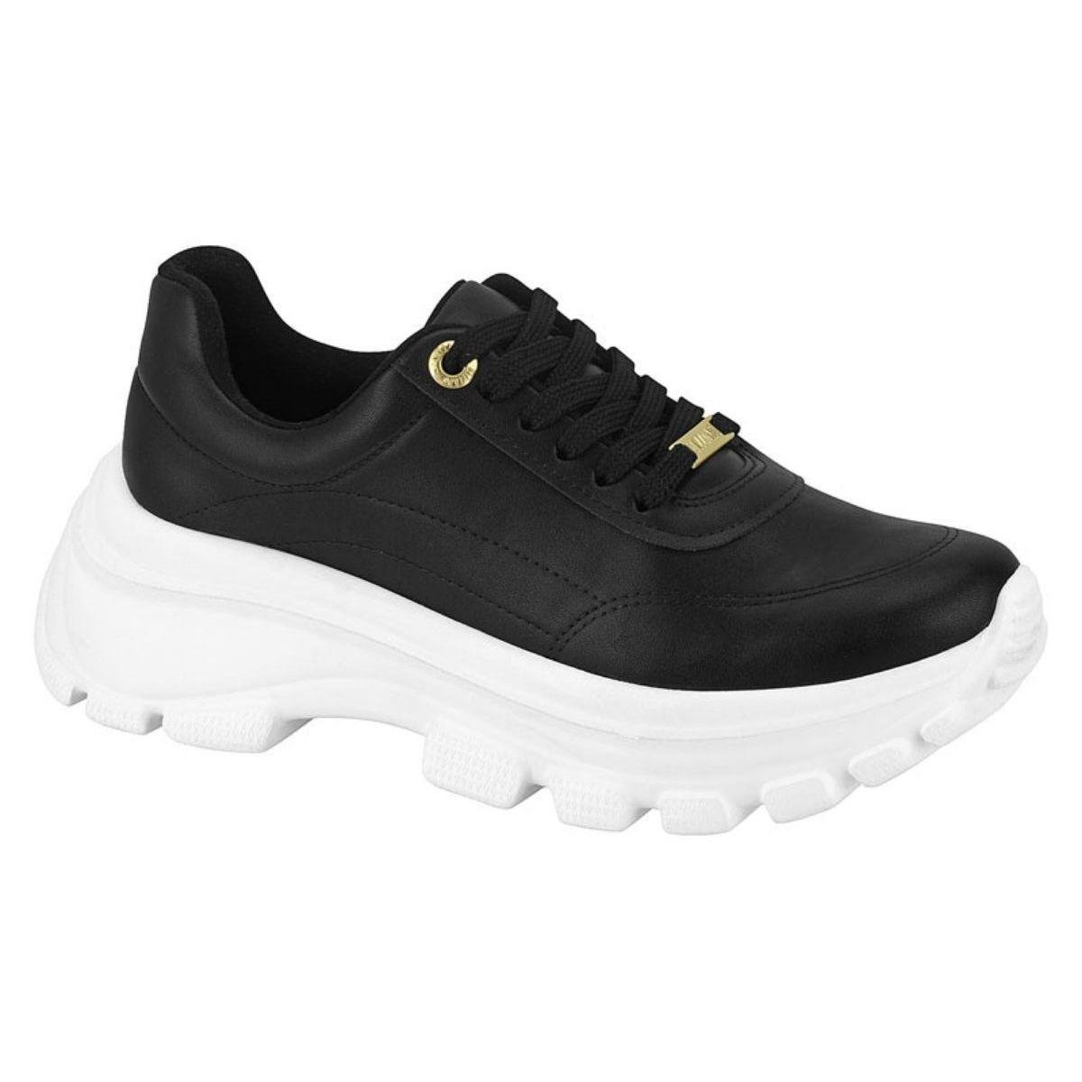 Tênis Vizzano Flatform Jogging Tratorado Feminino - Preto Menor preço em Tênis Vizzano Flatform Jogging Tratorado Feminino - Preto