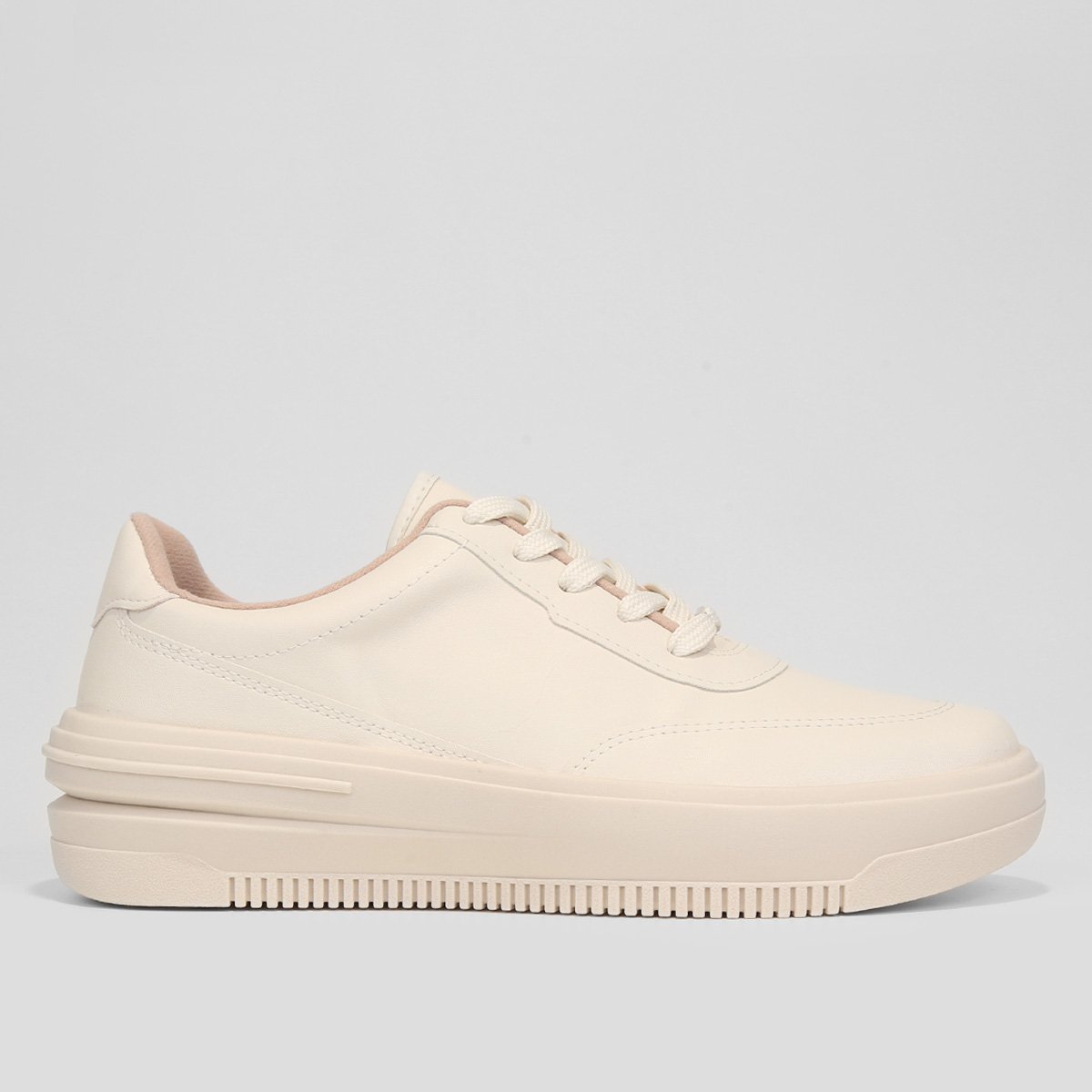 Tênis Vizzano Frisado Basic Feminino - Off White Menor preço em Tênis Vizzano Frisado Basic Feminino - Off White