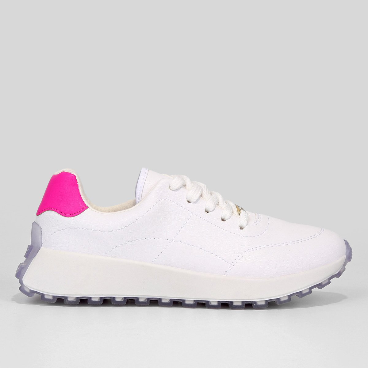 Tênis Vizzano Jogger Liso Feminino - Branco+Rosa é ruim? Tênis Vizzano Jogger Liso Feminino - Branco+Rosa é boa?