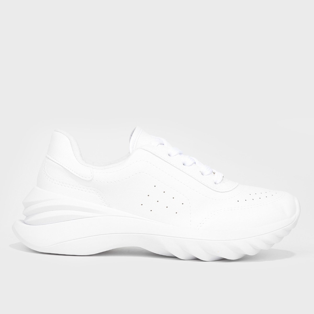 Tênis Vizzano Monocromático Feminino - Branco Menor preço em Tênis Vizzano Monocromático Feminino - Branco