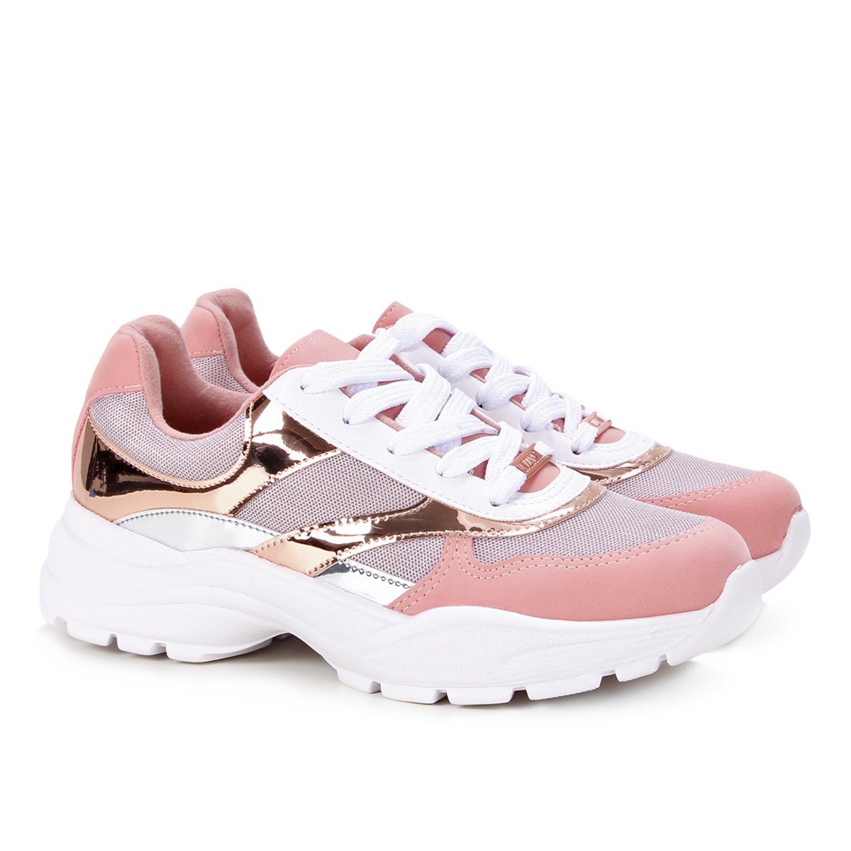 Tênis Vizzano Sneaker Verniz Feminino - Cinza+Rosa Menor preço em Tênis Vizzano Sneaker Verniz Feminino - Cinza+Rosa