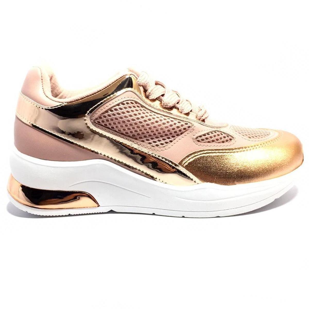 tenis vizzano rosa verniz