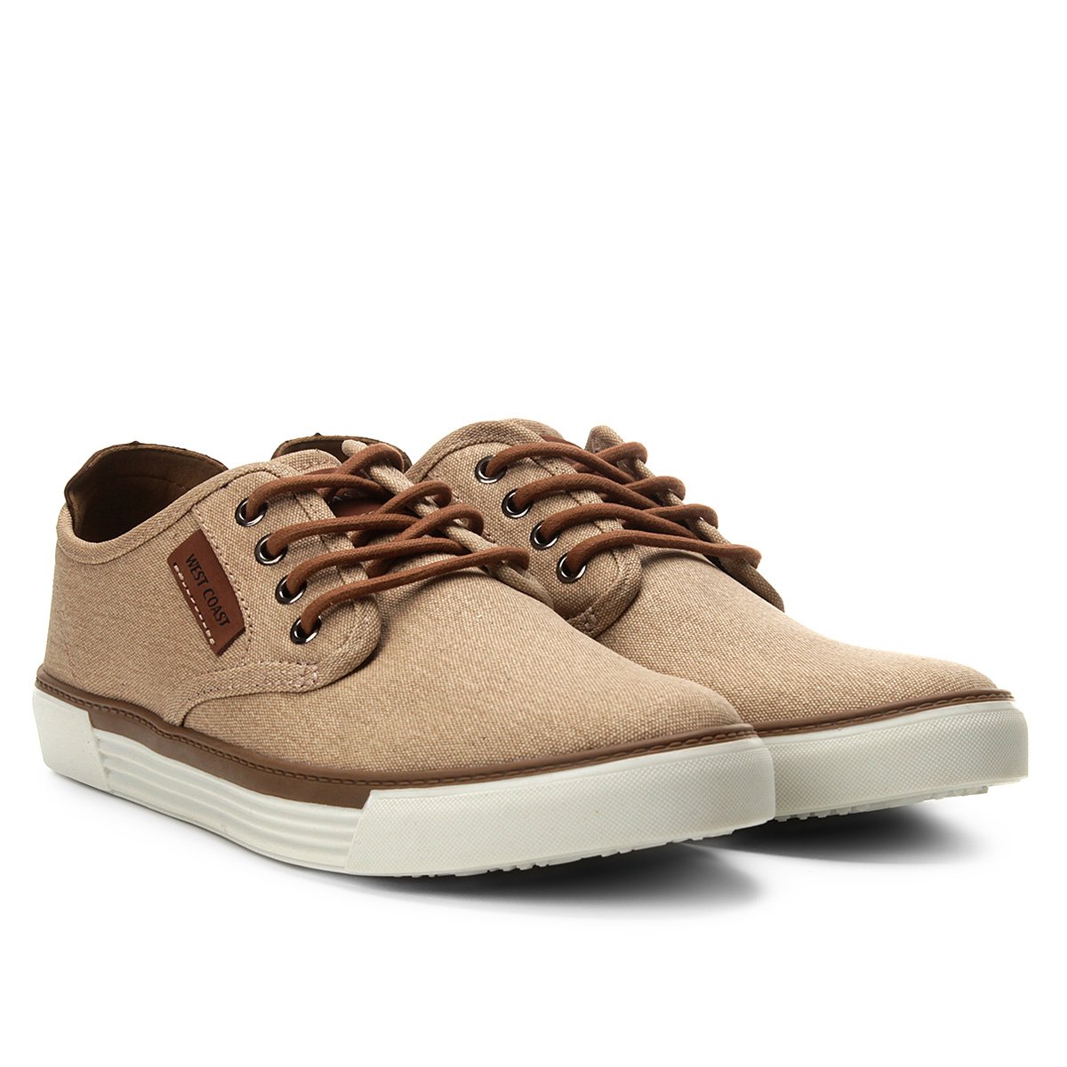 Tênis West Coast Malibu Masculino - Nude Menor preço em Tênis West Coast Malibu Masculino - Nude