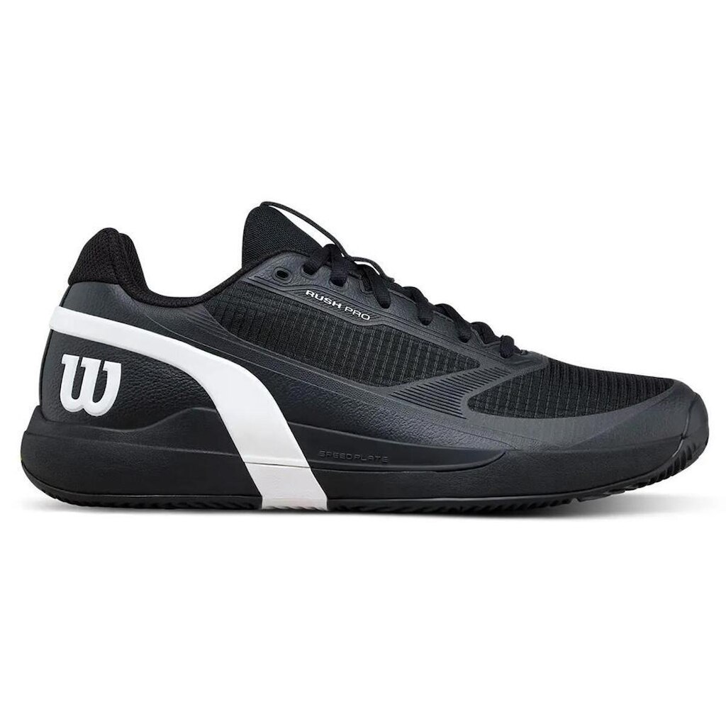 Tênis Wilson Rush Pro 5 Clay Preto e Branco Masculino