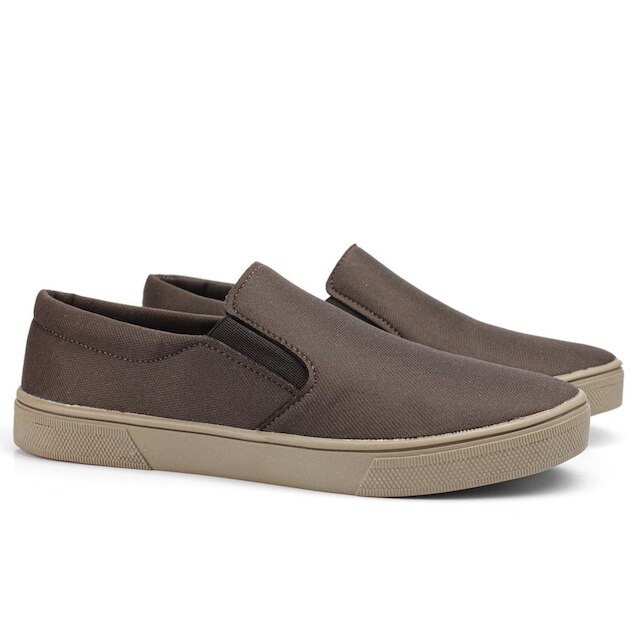 Tênis Yate Masculino Mocassim Slip-on Sapatênis Casual em Lona
