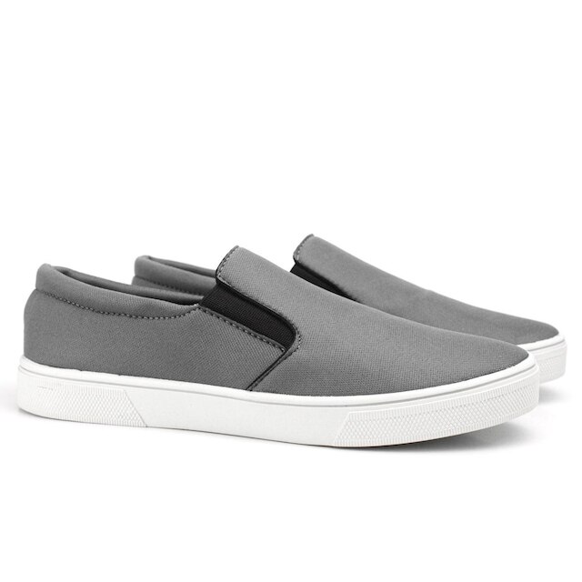 Tênis Yate Masculino Mocassim Slip-on Sapatênis Casual em Lona