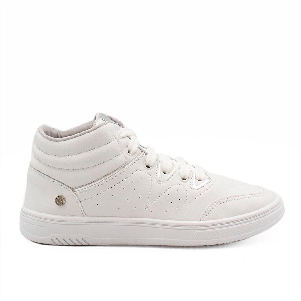 Tênis Zatta Cano Alto Isabela Branco Branco 35