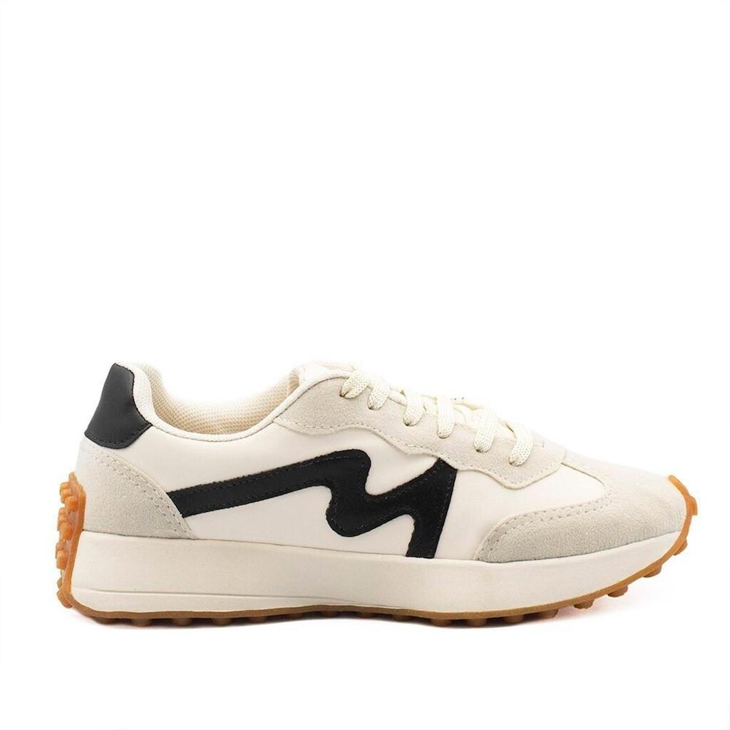 Tênis Zatta Casual Cadarço Keyla Aveia Branco 39