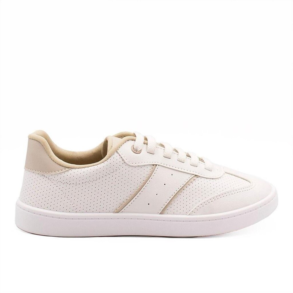 Tênis Zatta Casual Furinho Jasmin Branco Branco 36