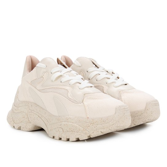 Tênis Zatz Chunky Monocolor Feminino - Creme