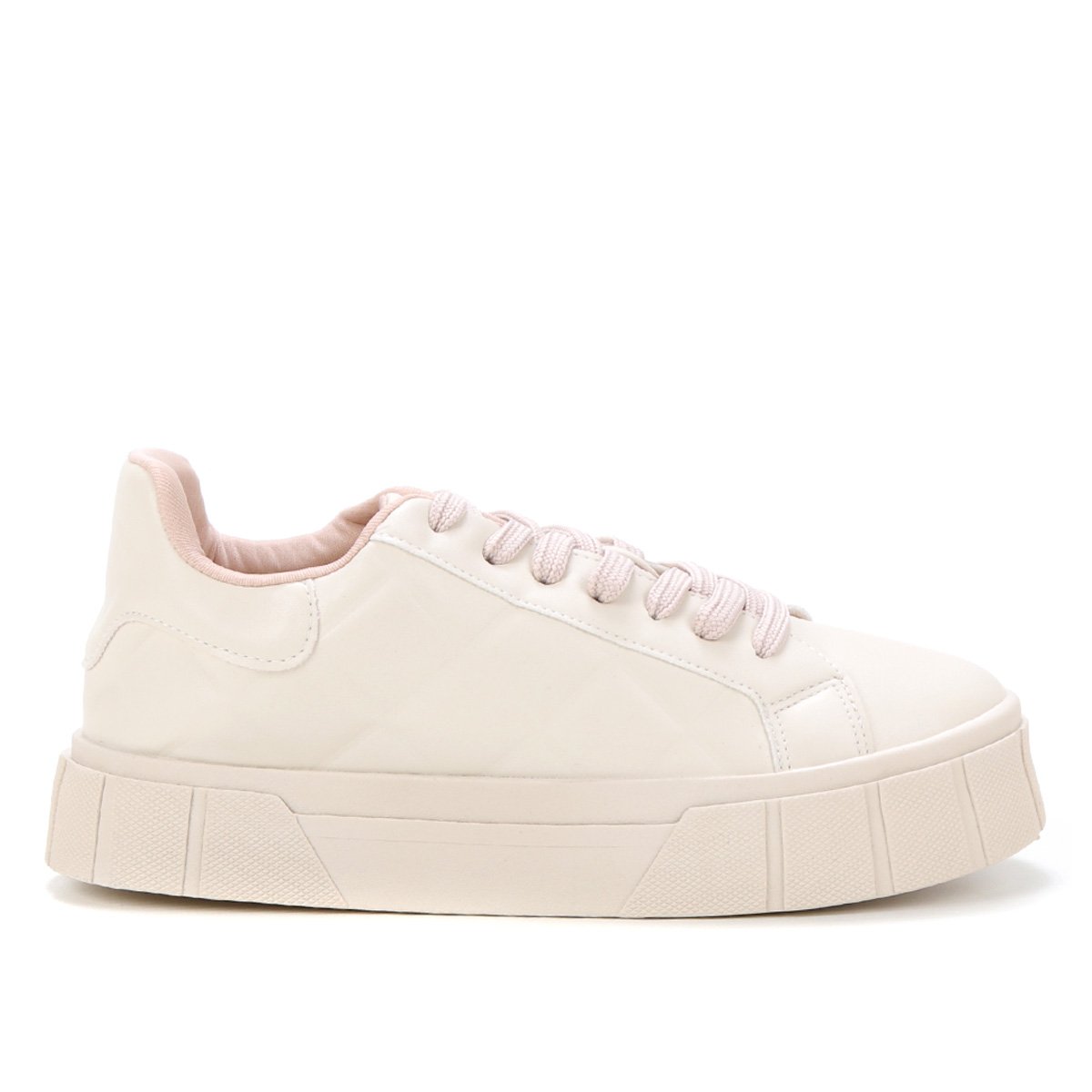 Tênis Zatz Flatform Textura Feminino - Off White Menor preço em Tênis Zatz Flatform Textura Feminino - Off White