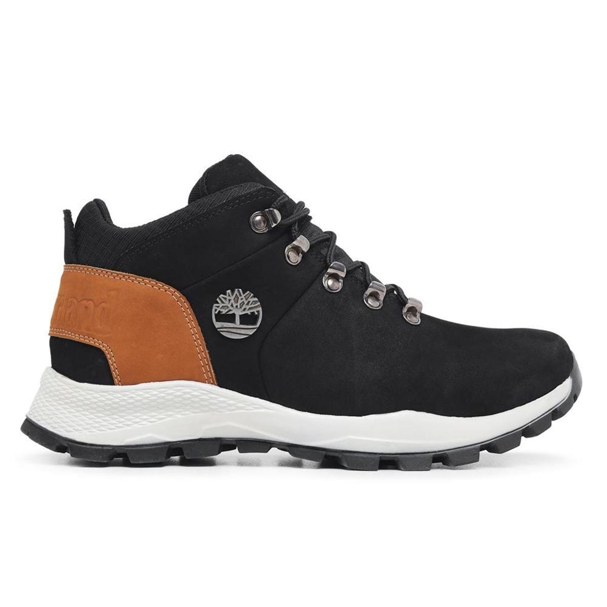 TIMBERLAND BOTA COTURNO EM COURO SPRINT TREKKER MID COR - PRETO - Preto Menor preço em TIMBERLAND BOTA COTURNO EM COURO SPRINT TREKKER MID COR - PRETO - Preto