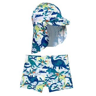 Tip Top Conjunto Praia Sunga Boxer e Bone Dinossauros