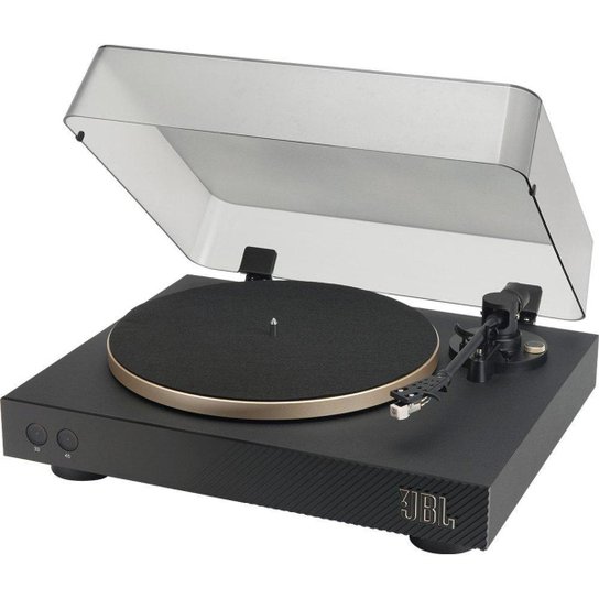 Toca Discos Bluetooth Spinner BT JBL, Preto com Dourado - JBLSPINNERBTGLDBR