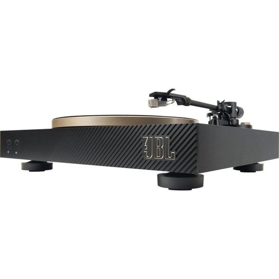 Toca Discos Bluetooth Spinner BT JBL, Preto com Dourado - JBLSPINNERBTGLDBR