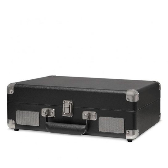 Toca Discos HI FI Raveo Sonetto Chrome, Vinyl, Bluetooth, USB, Aux, Preto - 26396