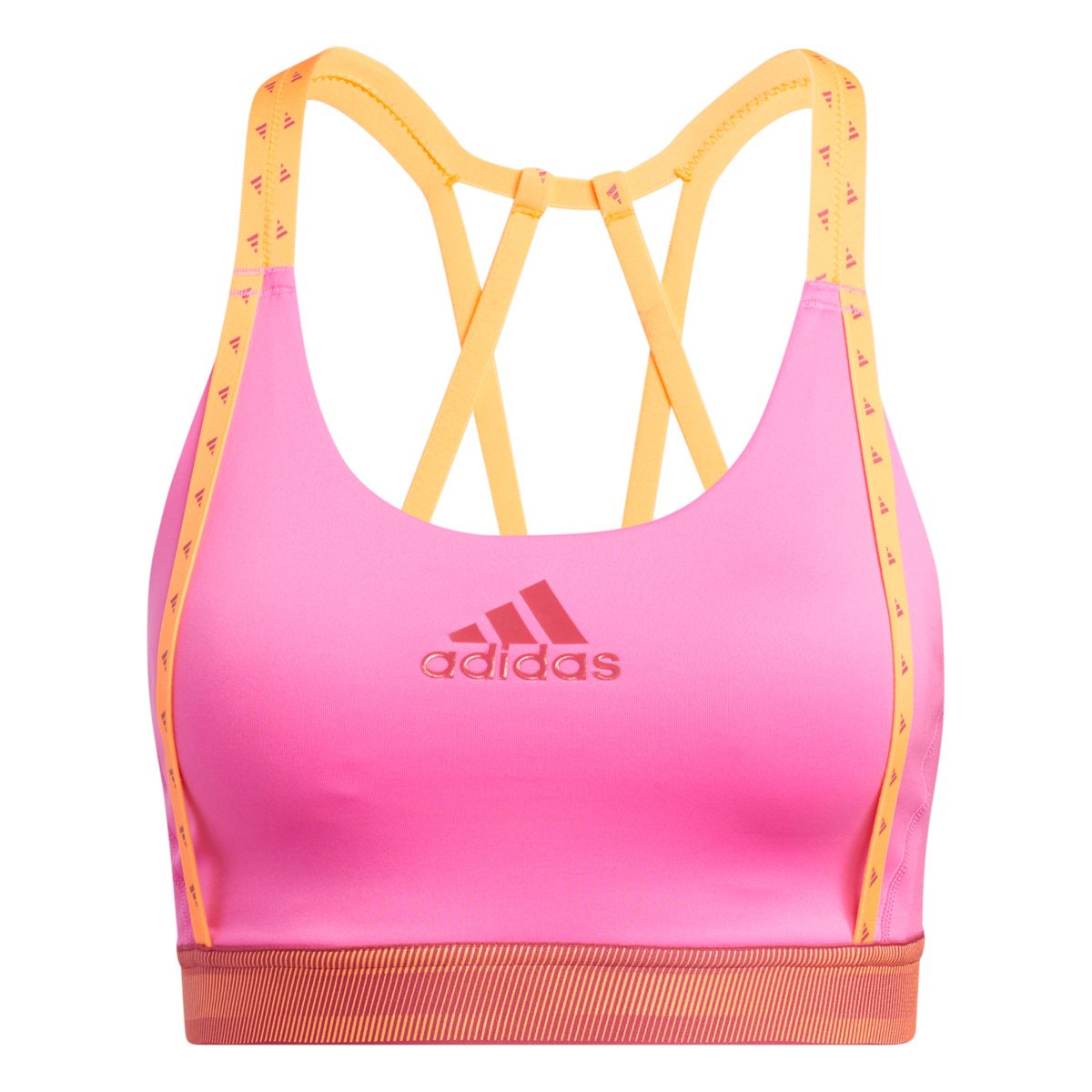 Top Adidas Don't Rest Logo Média Sustentação - Rosa Menor preço em Top Adidas Don't Rest Logo Média Sustentação - Rosa