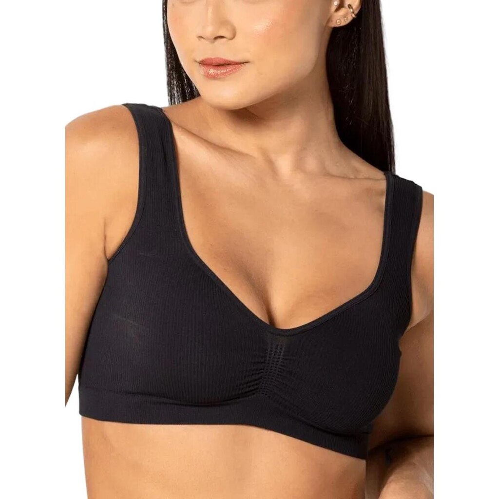 Top Alças Largas Trifil C04096 Feminino Canelado Sem Costura Microfibra T. 42/46