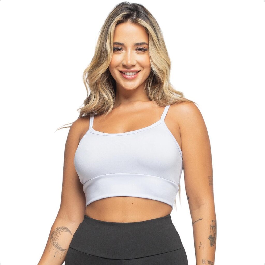 Top Alcinha Fina Sem Bojo Fitness de Malha Romantc Esportivo Academia dia a dia Feminino
