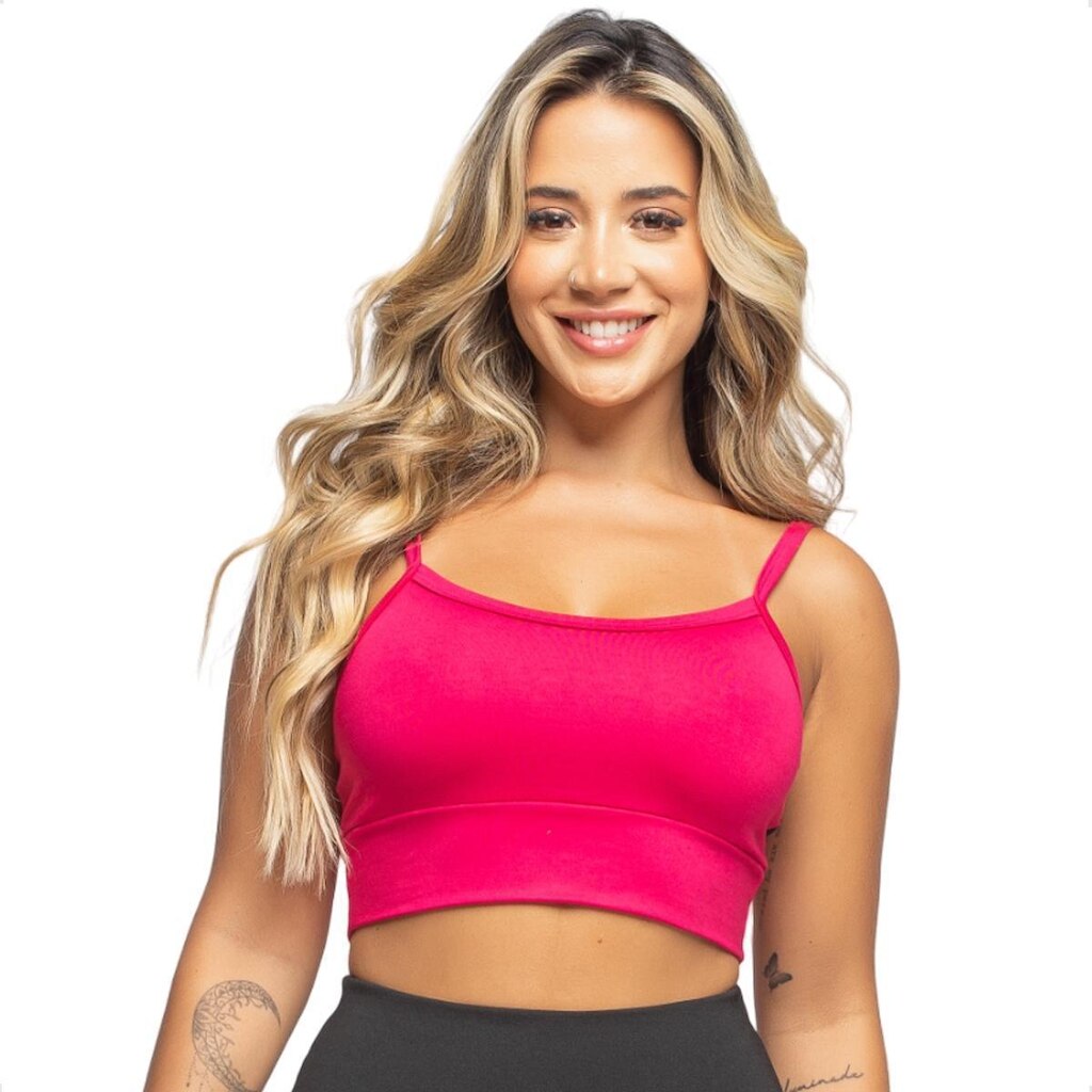 Top Alcinha Fina Sem Bojo Fitness de Malha Romantc Esportivo Academia dia a dia Feminino