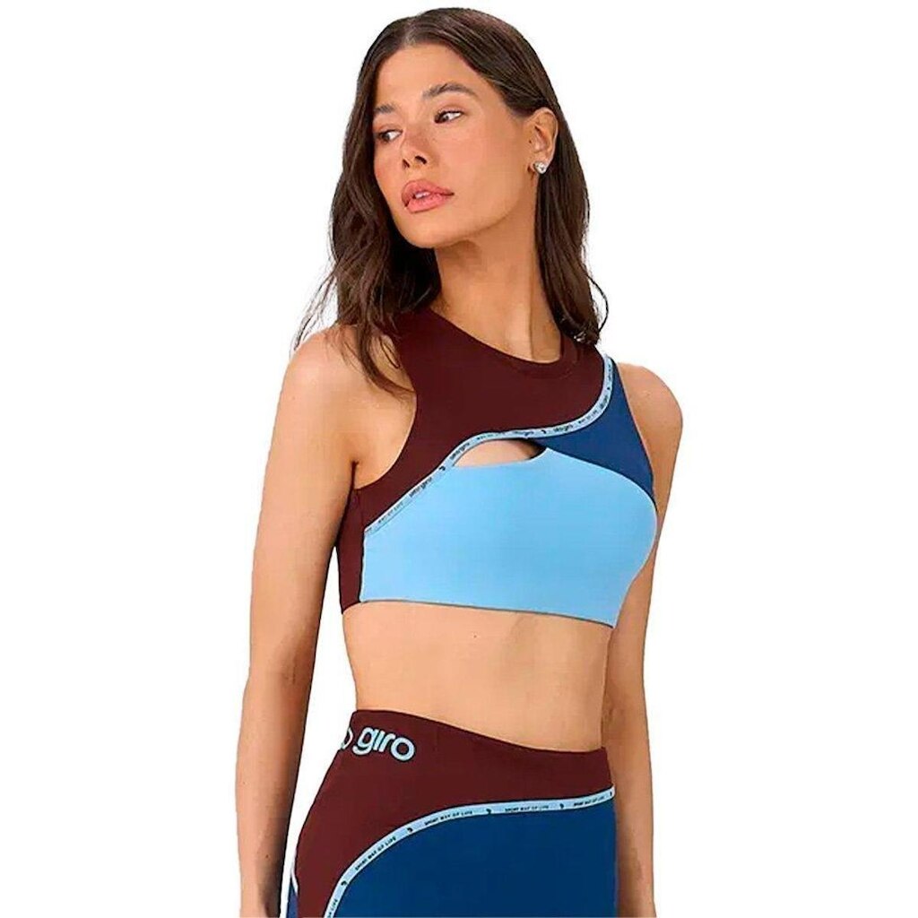 Top Alto Giro Abertura Assimetrica Feminino