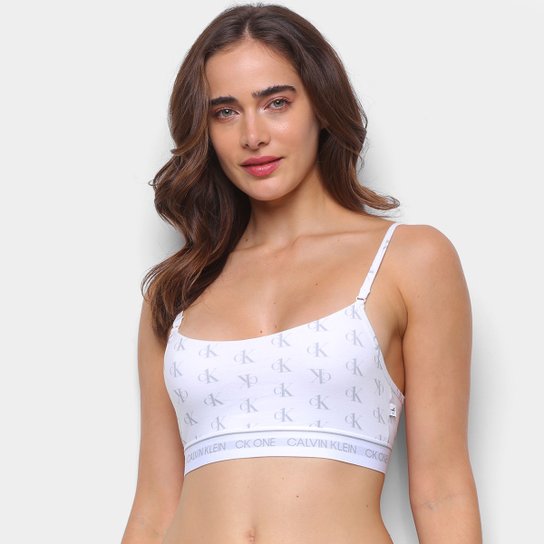 Top Calvin Klein Estampado - Branco