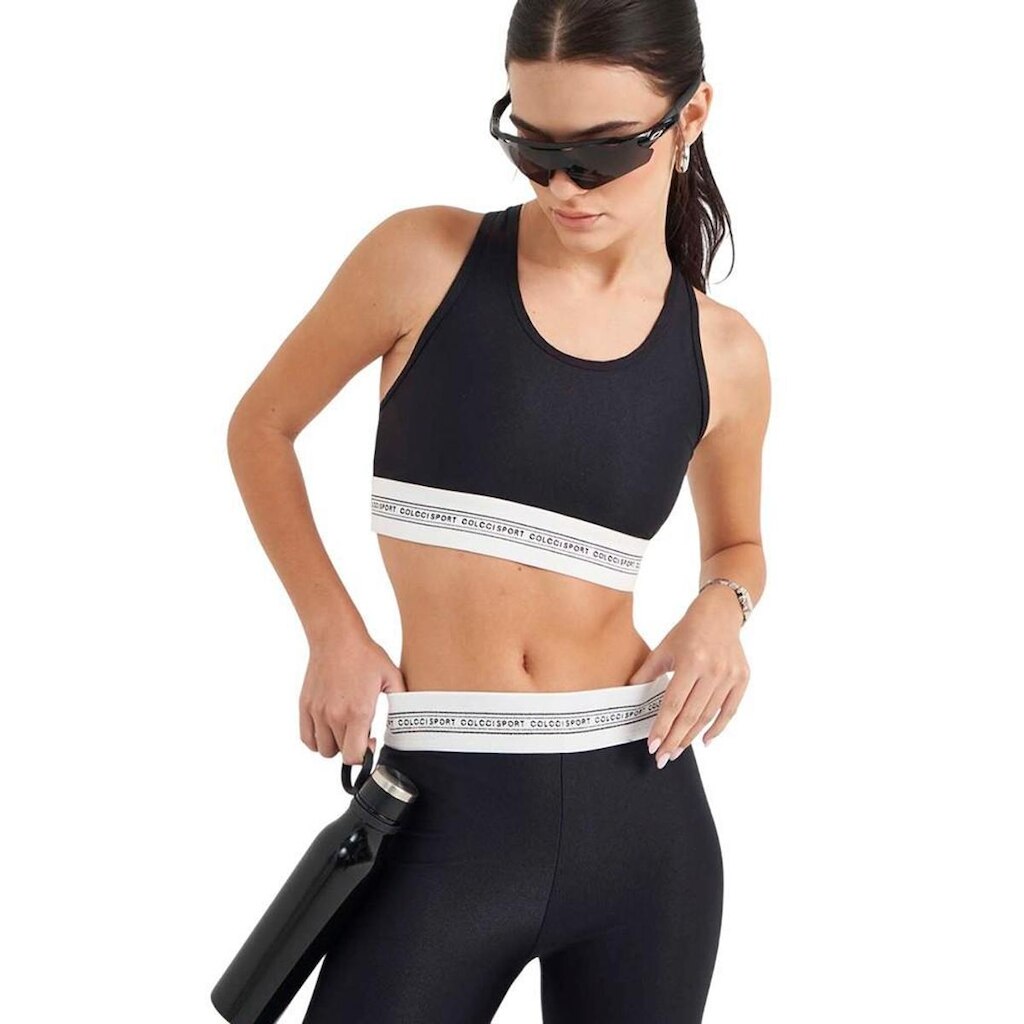 Top Colcci Slim Force Preto Feminino
