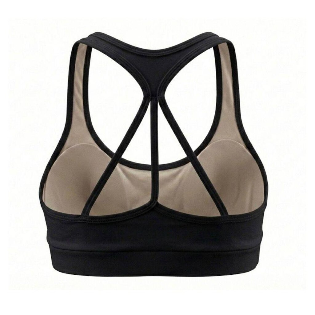 Top Costas Nadador Preto Feminino Yoga Pilates Academia Beach Tennis Feminino