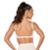 Top Costas Nua Treino Beach Tennis Poliamida Summer Pro OFF WHITE com Bojo - Branco+Nude